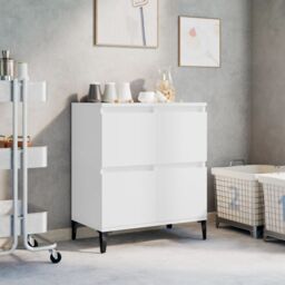 Berkfield Home Sideboard White 60x35x70 cm Engineered Wood - Size: 60 x 35 x 70 cm - thumbnail 1