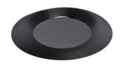 Lucide 'FOSKAL' Non Dimmable Stylish Modern Indoor LED Flush Ceiling Light in Black - thumbnail 2