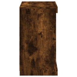 Berkfield Home Sideboard with LED Lights Smoked Oak 60.5x37x67 cm in Brown - thumbnail 7