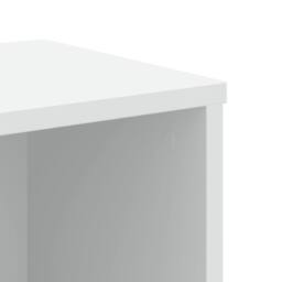 Berkfield Home Decorative Bookcase White 50x25x105 cm Engineered Wood - Size: 50 x 25 x 105 cm - thumbnail 7