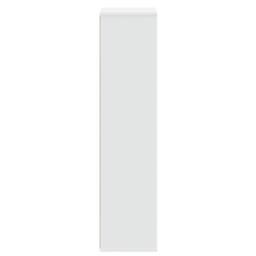 Berkfield Home Decorative Bookcase White 50x25x105 cm Engineered Wood - Size: 50 x 25 x 105 cm - thumbnail 5