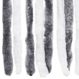 Berkfield Home Insect Curtain Grey & White 56x200 cm Chenille - thumbnail 5