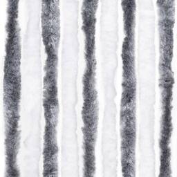 Berkfield Home Insect Curtain Grey & White 56x200 cm Chenille - thumbnail 6