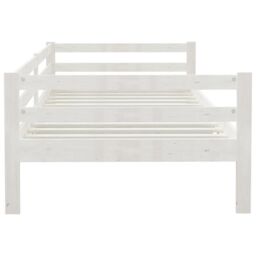 Berkfield Home Day Bed White Solid Pinewood 90x200 cm - thumbnail 6