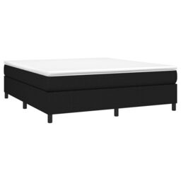 Berkfield Home Bed Frame without Mattress Black Super King Fabric (UK/IE/FI/NO only) - thumbnail 3