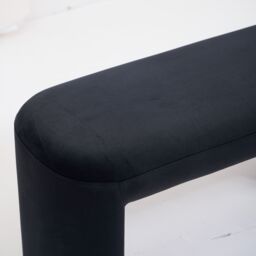 Nordlys Scandinavian Fabric Bench Design in Black - thumbnail 9