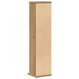 Berkfield Home CD Cabinet Artisan Oak 21x20x88 cm Engineered Wood - Size: 21 x 20 x 88 cm - thumbnail 6
