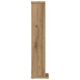 Berkfield Home CD Cabinet Artisan Oak 21x20x88 cm Engineered Wood - Size: 21 x 20 x 88 cm - thumbnail 5