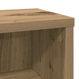 Berkfield Home CD Cabinet Artisan Oak 21x20x88 cm Engineered Wood - Size: 21 x 20 x 88 cm - thumbnail 7