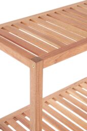 Orsina ARLA 3 Tier Wooden Bathroom Shelf Unit in Brown - thumbnail 5