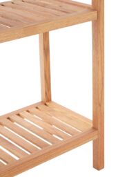 Orsina ARLA 3 Tier Wooden Bathroom Shelf Unit in Brown - thumbnail 4