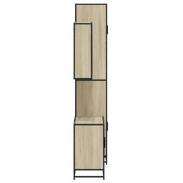 Berkfield Home Durable 3 Piece Bathroom Furniture Set Sonoma Oak Engineered Wood in Light Tan - thumbnail 6