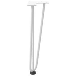 Berkfield Home Hairpin Table Legs 4 pcs White 42 cm Solid Steel - thumbnail 6