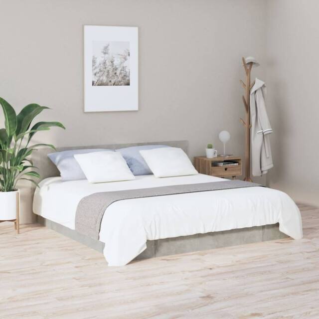 Berkfield Home Stylish Bed Headboard Concrete Grey 200x1.5x80 cm Engineered Wood - image 1