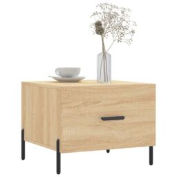Berkfield Home Coffee Tables 2 pcs Sonoma Oak 50x50x40 cm Engineered Wood in Brown - Size: 50 x 50 x 40 cm - thumbnail 3