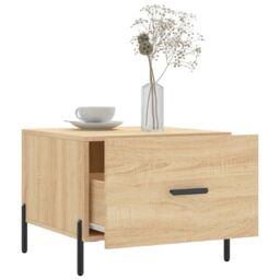 Berkfield Home Coffee Tables 2 pcs Sonoma Oak 50x50x40 cm Engineered Wood in Brown - Size: 50 x 50 x 40 cm - thumbnail 4