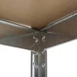 EONLION 180X120X45CM Metal Shelving Units 5 Tiers Steel Garage Shelving Silver - Size: 180 x 120 x 45 cm - thumbnail 4