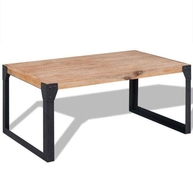 Berkfield Home Coffee Table Solid Acacia Wood 100x60x45 cm in Brown - Size: 100 x 60 x 45 cm - image 1