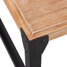 Berkfield Home Coffee Table Solid Acacia Wood 100x60x45 cm in Brown - Size: 100 x 60 x 45 cm - thumbnail 4