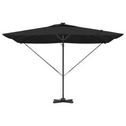 Berkfield Home Cantilever Roma Parasol with LEDs - Black, 286 x 285 x 270 cm, Al… in Black - Size: 286 x 285 x 270 cm - thumbnail 6