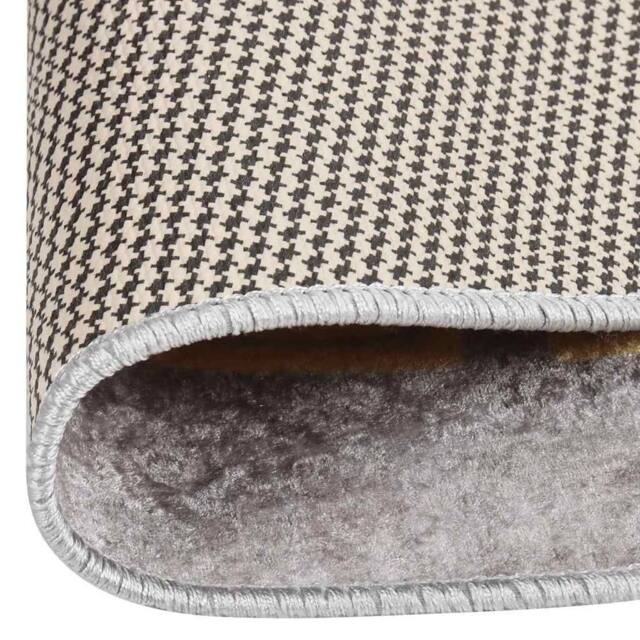 Berkfield Home Rug Washable œÜ120 cm Grey Anti Slip - Size: Medium - image 1