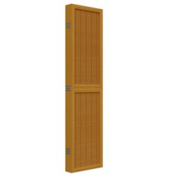 Berkfield Home Room Divider 6 Panels Brown Solid Wood Paulownia - thumbnail 5