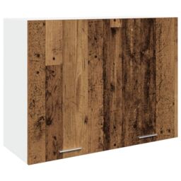 Berkfield Home Hanging Cabinet Lyon Old Wood 80x31x60 cm Engineered Wood in Brown - Size: 80 x 31 x 60 cm - thumbnail 2