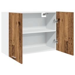 Berkfield Home Hanging Cabinet Lyon Old Wood 80x31x60 cm Engineered Wood in Brown - Size: 80 x 31 x 60 cm - thumbnail 5