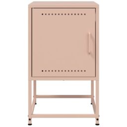 Berkfield Home Bedside Cabinets 2 pcs Pink 36x39x60.5 cm Steel - thumbnail 5