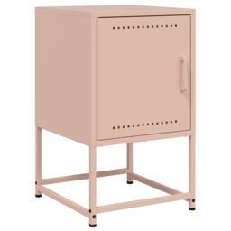 Berkfield Home Bedside Cabinets 2 pcs Pink 36x39x60.5 cm Steel - thumbnail 6