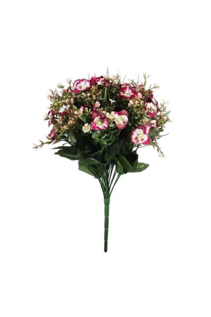 KDMD Pembroke Purple Satin Pansy Mixed Bush x13 Stems - image 1