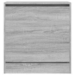 Berkfield Home Shoe Cabinet Grey Sonoma 60x34x63.5 cm Engineered Wood - thumbnail 5
