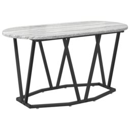 Berkfield Home Grey Sonoma Coffee Table - 80x40x40.5 cm, Made from Engineered Wood & Metal - Size: 80x40x40.5 cm - thumbnail 2