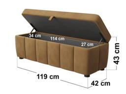 Solace+Co Emilie Blanket Box in Light Brown - thumbnail 7