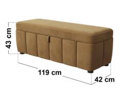 Solace+Co Emilie Blanket Box in Light Brown - thumbnail 6