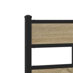 Berkfield Home Bed Frame without Mattress Sonoma Oak 140x190 cm Engineered Wood in Light Tan - thumbnail 8