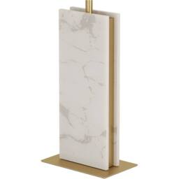Loops Elegant Brushed Brass & White Table Lamp for Stylish Indoor Decor - thumbnail 4