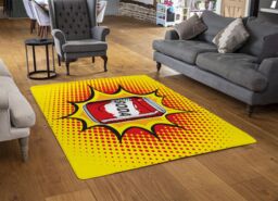 Benjamin Tate Design Retro Style Designer Rug in Natural - Size: Large - thumbnail 2
