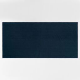 OHS Plain Microfibre Quick Dry Beach Towel Bathroom in Navy - thumbnail 2