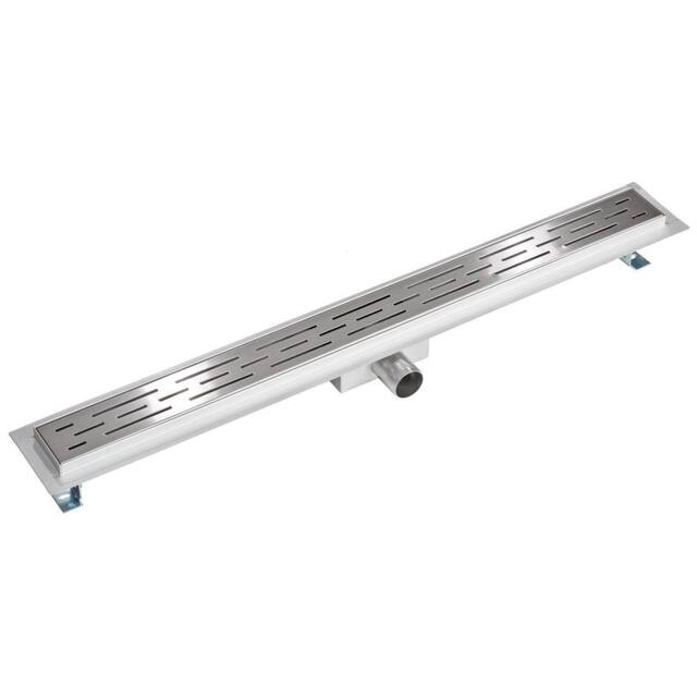 tectake Channel Drain in Grey - Size: 80 cm - image 1