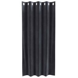 Berkfield Home Modern Blackout Curtains with Eyelets 2 pcs Dark Grey Velvet - thumbnail 4