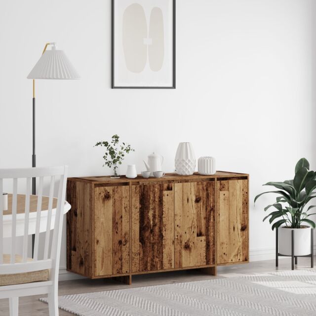 Berkfield Home Old Wood Sideboard Old wood Solid reclaimed wood 135 x 41 x 75 cm in Brown - image 1
