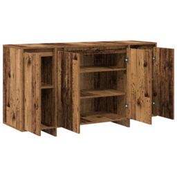 Berkfield Home Old Wood Sideboard Old wood Solid reclaimed wood 135 x 41 x 75 cm in Brown - thumbnail 5