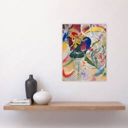 "Artery8 Improvisation 35 Colourful Abstract Kandinsky Wall Art Poster Print - Size: W18"" x H24""" - thumbnail 4