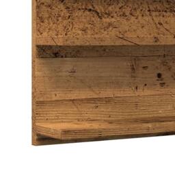 Berkfield Home Bathroom Mirror Cabinet Old Wood 90x11x45 cm Engineered Wood in Brown - Size: 90 x 11 x 45 cm - thumbnail 8