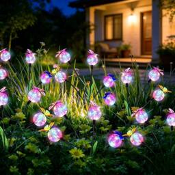 Obasyhig Style 4 Solar powered garden swing lamp in White - thumbnail 4