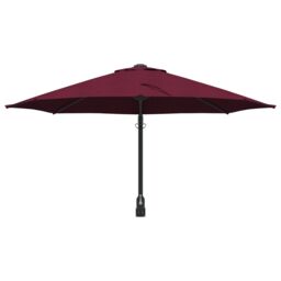 Berkfield Home Patio Umbrella Bordeaux red Polyester Large Collapsible - thumbnail 4