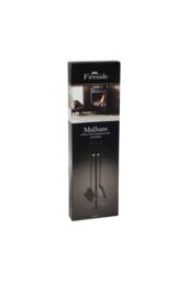 JVL Malham 3 Piece Companion Set + Stand in Black - thumbnail 5