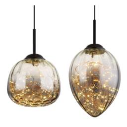 Netlighting Firefly Bar Pendant Matt Black Smoke Glass Shade 4x LED 3000K - thumbnail 4