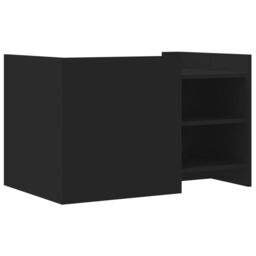 Berkfield Home Coffee Table Black 80x50x50 cm Engineered Wood - Size: 80 x 50 x 50 cm - thumbnail 6